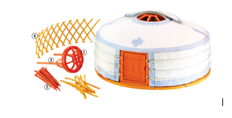 <i>Model of a traditional Mongolian ger</i>